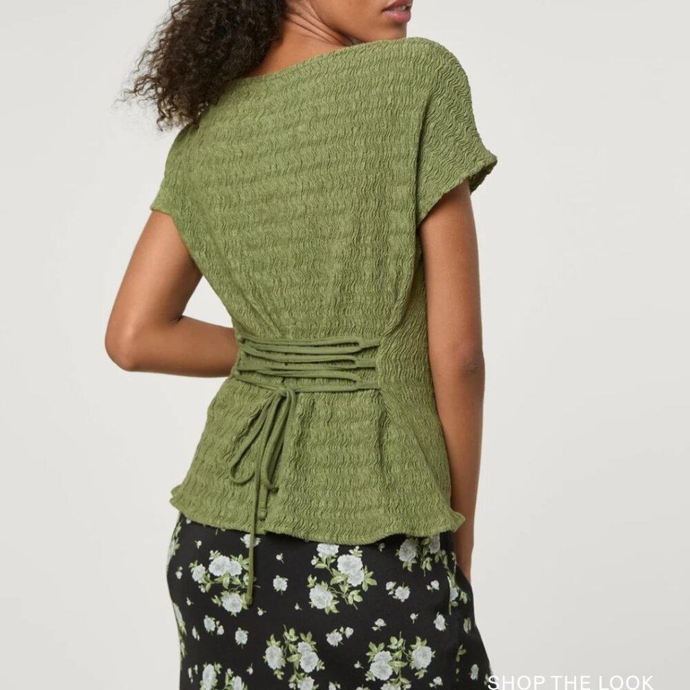 Rouje Paris Dean Top in Green Size EU 40 US 8